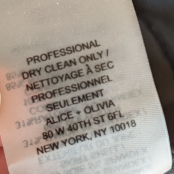 Alice + Olivia LBD Devon Black Dress - Silk Mesh Pleated Cap Sleeves Sheath Sz S - Picture 9 of 12